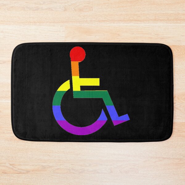 Item preview, Rainbow Wheelchair Symbol designed and sold by uniqueitems.