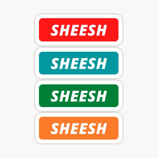 Sheesh Emoji Meme Stickers | Redbubble