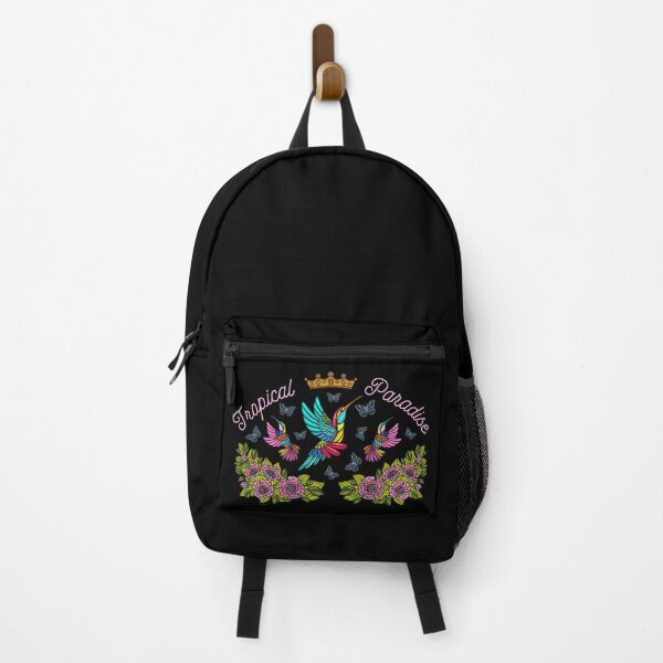 Item preview, Embroidery Tropical Crowned Birds and Flowers designed and sold by Caroodoo.