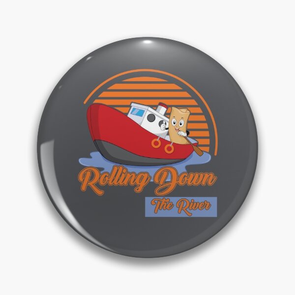 Item preview, Rolling Down The River - Funny Eggroll In A Boat designed and sold by SharpThreadZ.