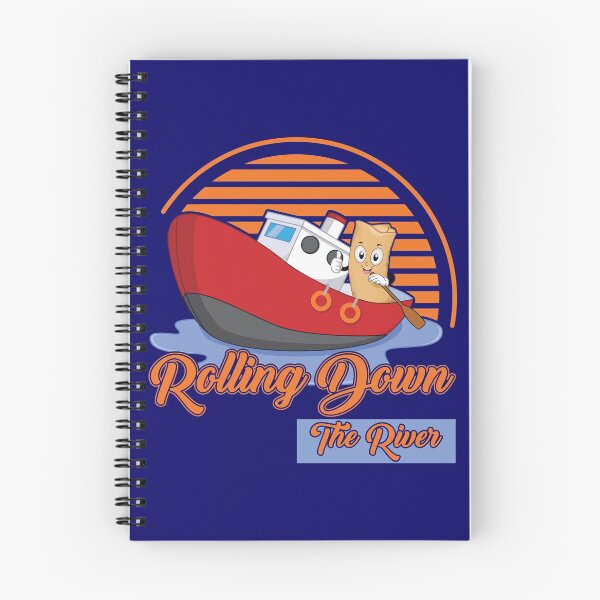 Item preview, Rolling Down The River - Funny Eggroll In A Boat designed and sold by SharpThreadZ.