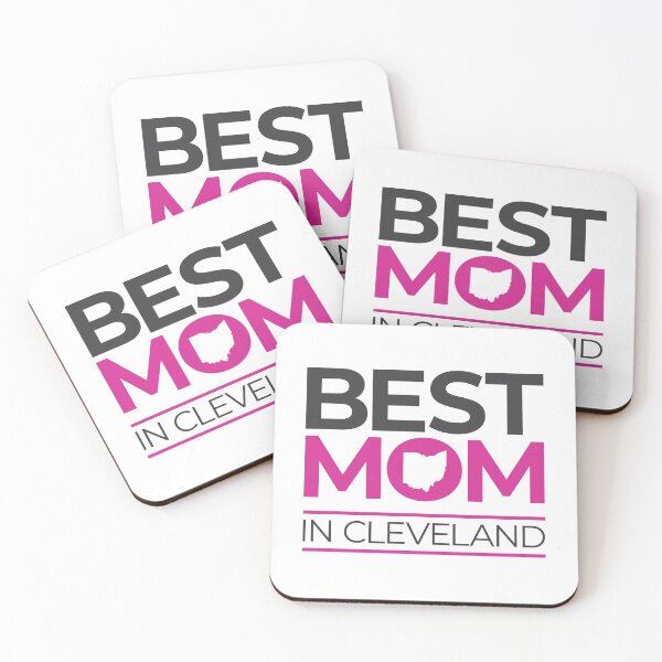 Item preview, Best Mom In Cleveland (pink/gray) designed and sold by OddPop.