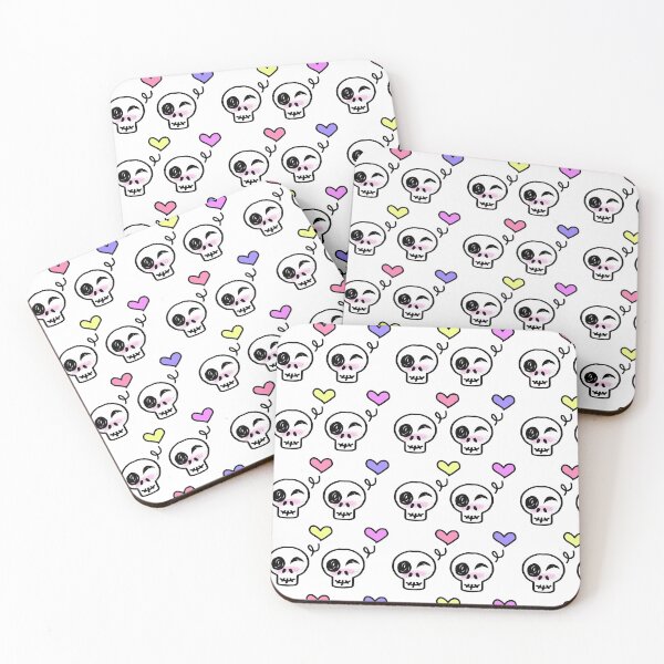 Item preview, Cute Skulls Winking designed and sold by Skeletornation.