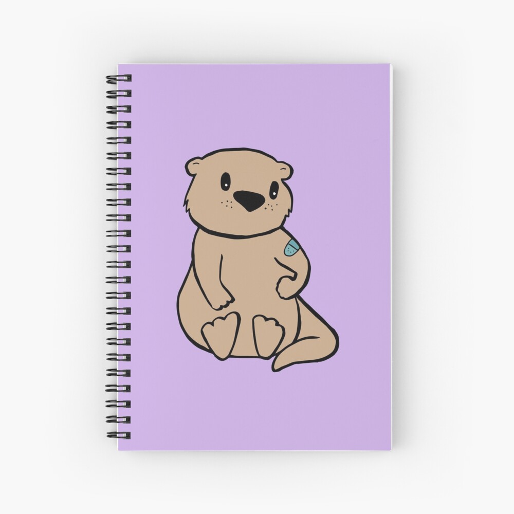Otter Got a Vaccine Spiral Notebook