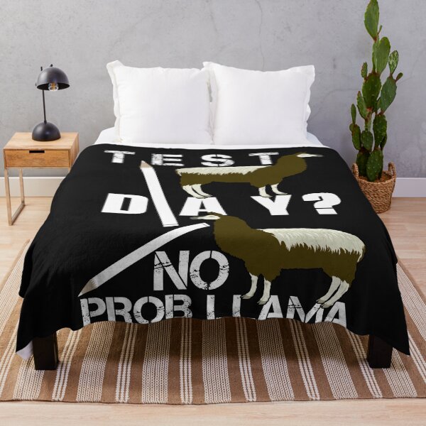 Item preview, Test Day? No Prob Llama - Funny Llama Teaching Quote designed and sold by SharpThreadZ.