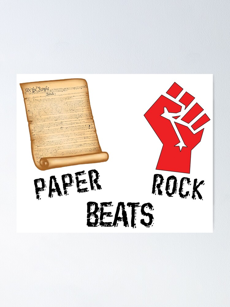 Paper beats rock hotsell