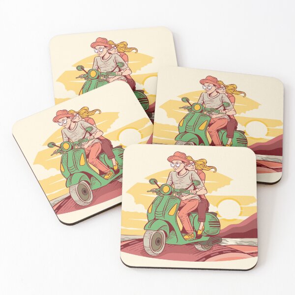 Item preview, Adventure: Loving Couple on Scooter designed and sold by SLAG-Creative.