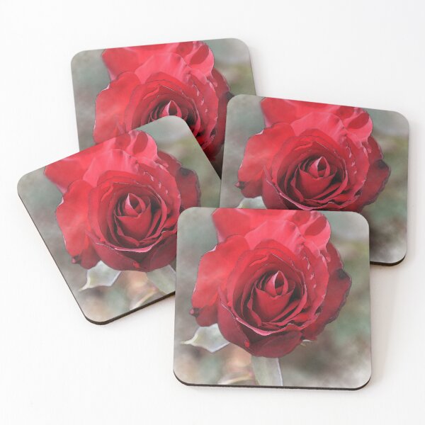 Item preview, Red Rose Bloom In Watercolor designed and sold by KirtTisdale.