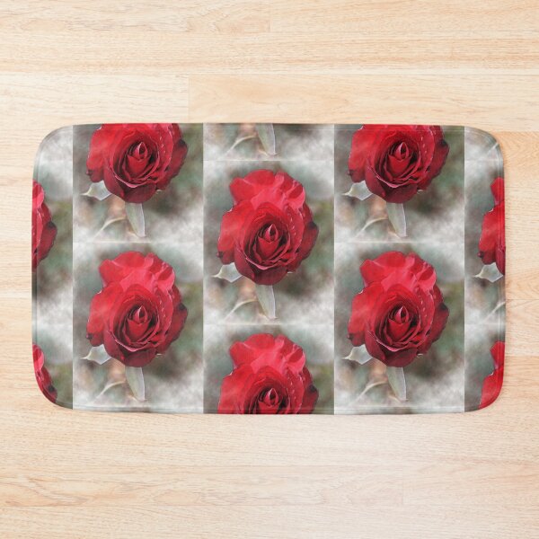 Item preview, Red Rose Bloom In Watercolor designed and sold by KirtTisdale.