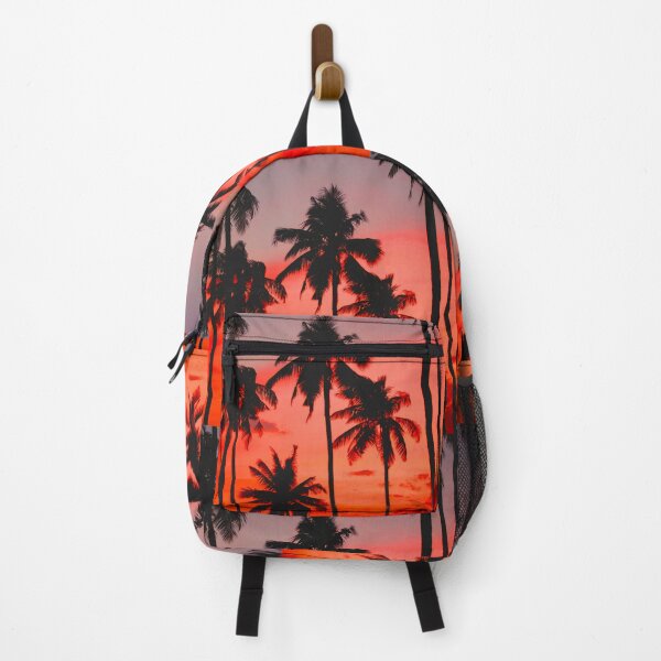 Item preview, Palm Trees Orange Beach Tropical Vintage Sunset Summer designed and sold by Wizardofpizza.