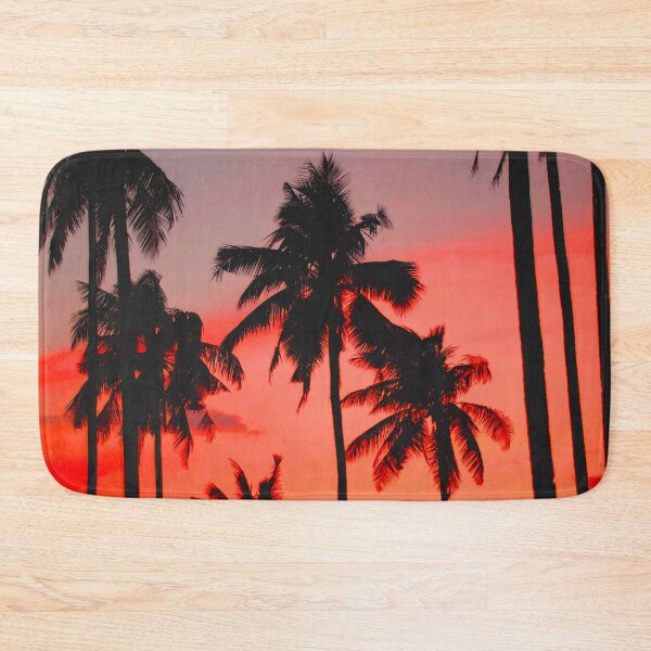 Item preview, Palm Trees Orange Beach Tropical Vintage Sunset Summer designed and sold by Wizardofpizza.
