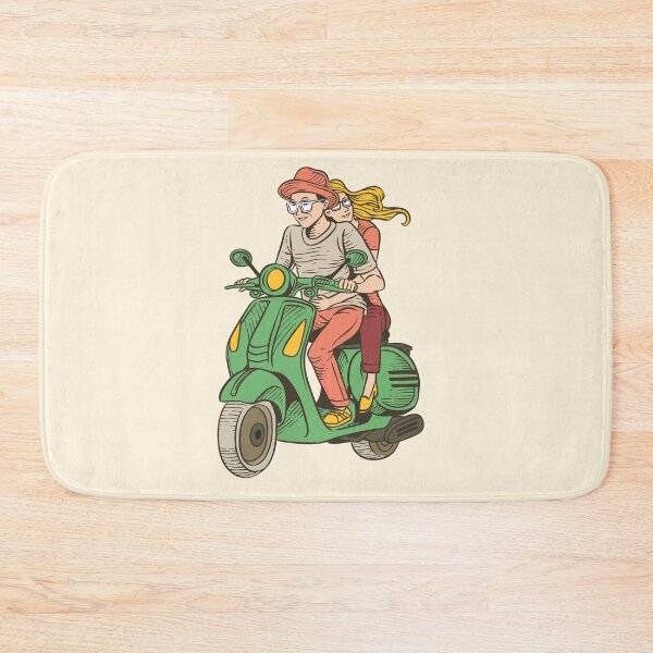 Item preview, Loving Couple on Scooter designed and sold by SLAG-Creative.