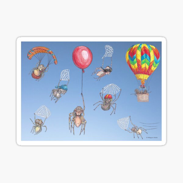 Spiderlings ballooning Sticker