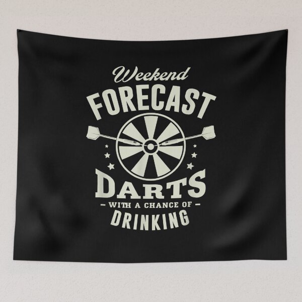 Item preview, Weekend Forecast Darts With A Chance Of Drinking Darts Gift  designed and sold by venitamara.