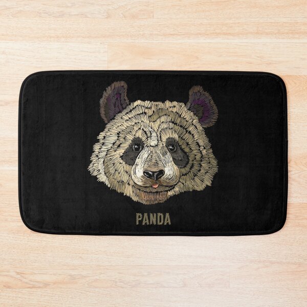 Item preview, Embroidery Portrait Funny Panda Bear designed and sold by Caroodoo.