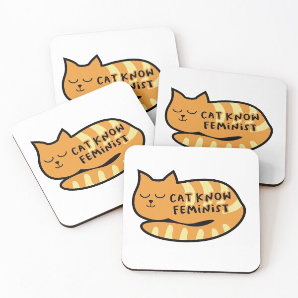 Item preview, Orange Cat Know Feminist Sleep Cute | Cat Know Feminist designed and sold by artbibun.