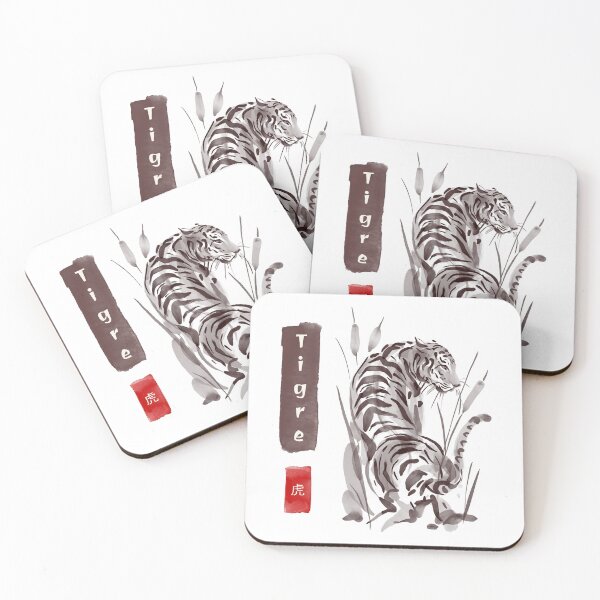 Item preview, Sumi-e tiger designed and sold by Avekai.