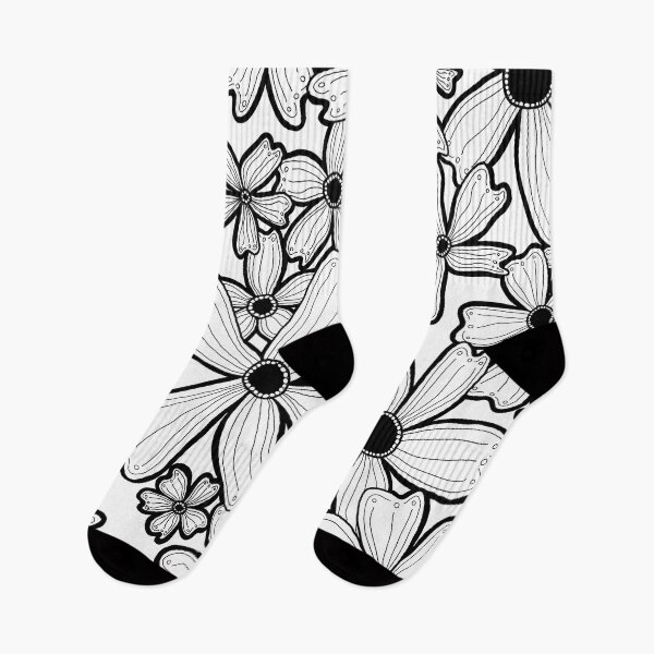 Item preview, B&W Flowers  designed and sold by skettijoarts.