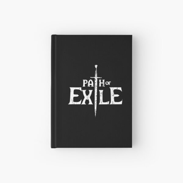 path of exile, white Hardcover Journal