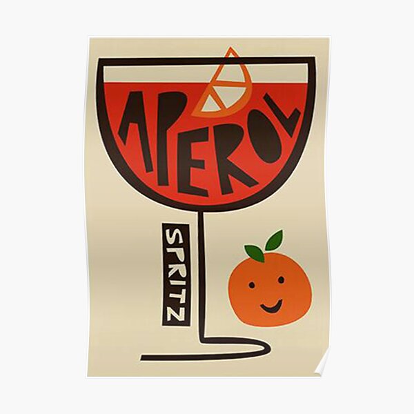 Fruchtsaft Aperol Poster