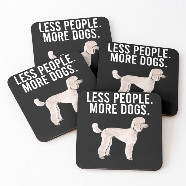 Item preview, Less People More Dogs Poodle Funny Introvert Gift  designed and sold by venitamara.