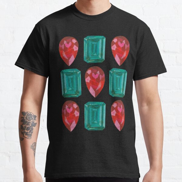 GEM STONES-Rocks Minerals Opal Ruby Topaz Emerald Sapphire Science T shirt  S-3XL