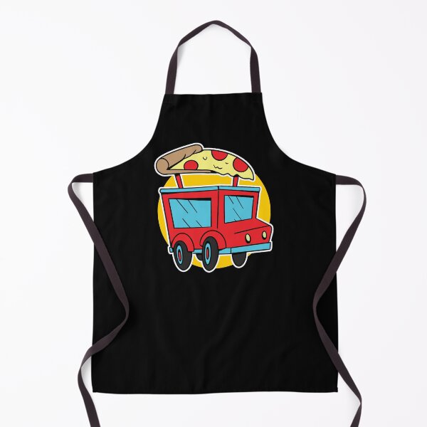 Artikelvorschau, Pizza Truck Cartoon entworfen und verkauft von infleims.