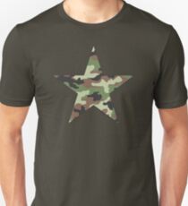Camouflage Military Star Unisex T-Shirt