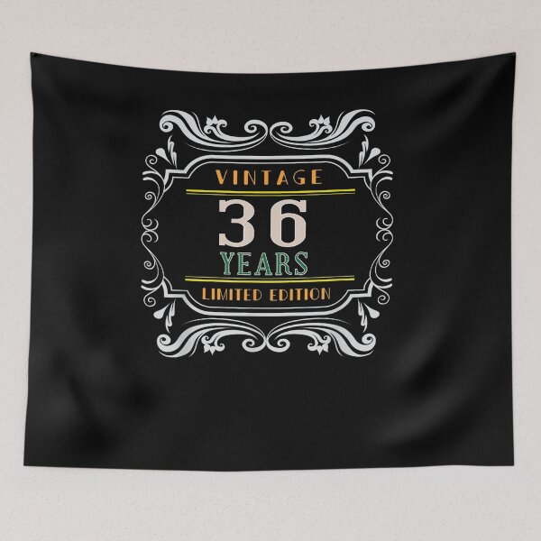 Item preview, 36th Happy Birthday Vintage Edition 36 Years Old 1990s Born Gift  designed and sold by venitamara.