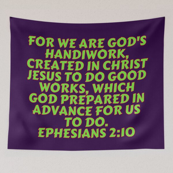 Item preview, Bible Verse Ephesians 2:10 designed and sold by Prayingwarrior.