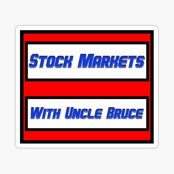 Stock Markets With Bruce logo Sticker