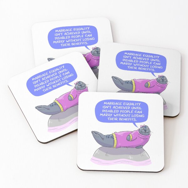 Item preview, Sealion says Marriage equality for disabled people! designed and sold by Sophie Labelle.