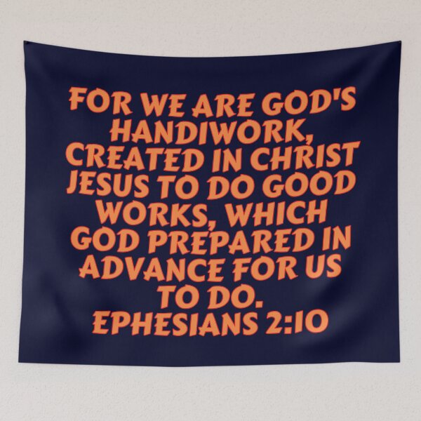 Item preview, Bible Verse Ephesians 2:10 designed and sold by Prayingwarrior.