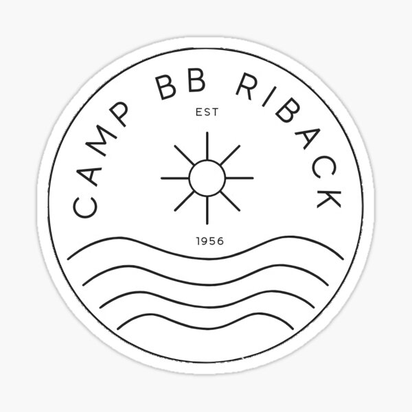 Camp BB White Logo 2 Sticker
