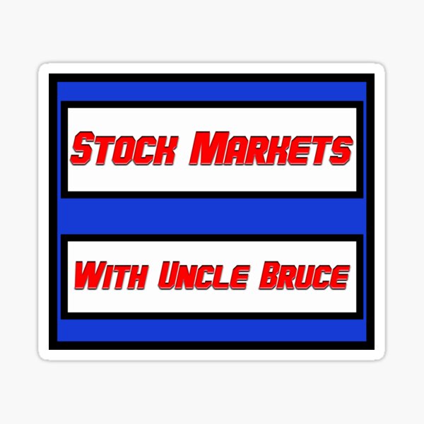 Classic Stock Markets With Uncle Bruce logo Sticker
