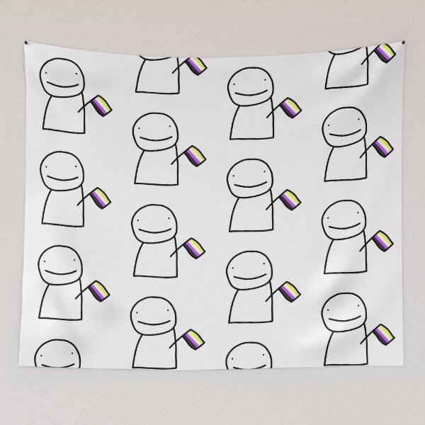 Item preview, dream blob with non binary pride flag designed and sold by sezalilly.