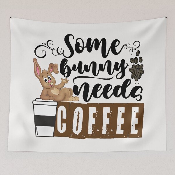 Item preview, Some bunny needs coffee designed and sold by dogcuddleralert.