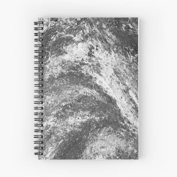 Artikelvorschau, Welle in der Zeit - Schwarzweiss-wirbelnde Ozeanwellen abstrakte Grafik entworfen und verkauft von Ilana Khoshsima.