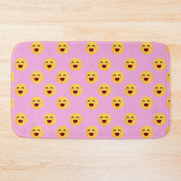 Item preview, Pattern emoji happy | Happy Face | Smiley | pink background by asdev designed and sold by asdev.