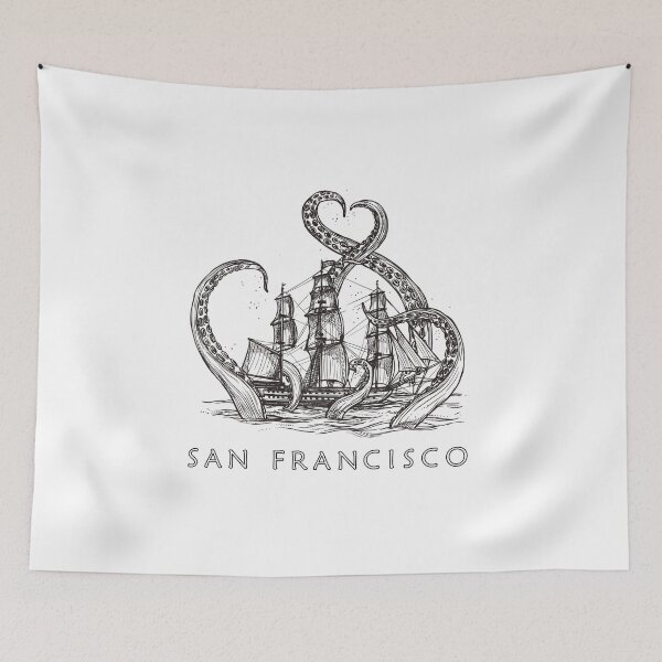 Item preview, San Francisco Kraken Octopus designed and sold by artdesignforyou.