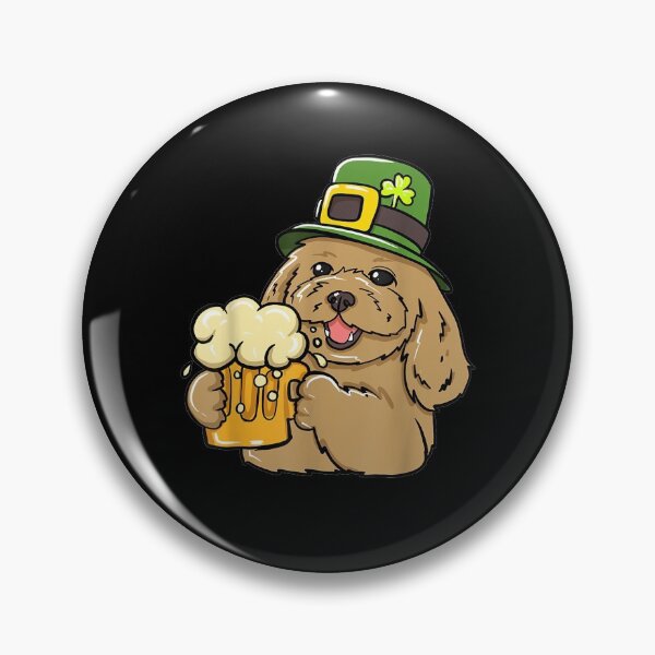 Item preview, St Patrick's Day Dog And Beer Luck Cloverleaf  designed and sold by christinero2.