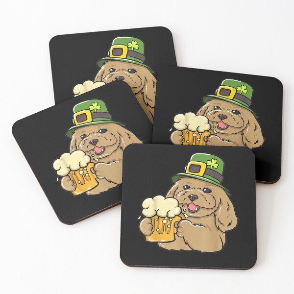 Item preview, St Patrick's Day Dog And Beer Luck Cloverleaf  designed and sold by christinero2.