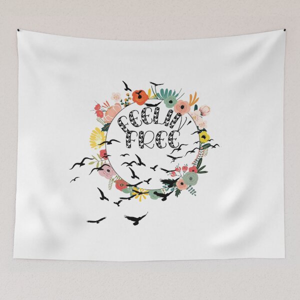 Item preview, feelin' free floral design with birds  designed and sold by lamond-creation.