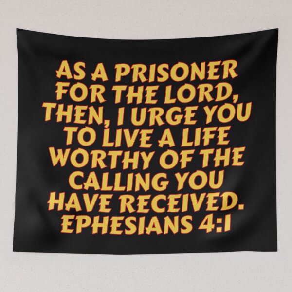 Item preview, Bible Verse Ephesians 4:1 designed and sold by Prayingwarrior.