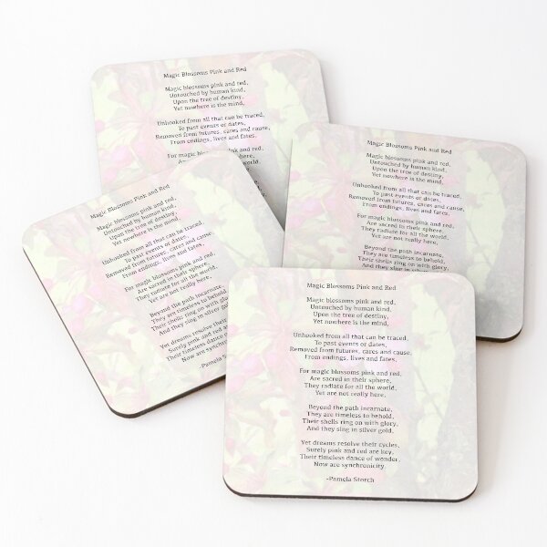 Item preview, Magic Blossoms Pink and Red Poem by Pamela Storch designed and sold by Pamela Storch.