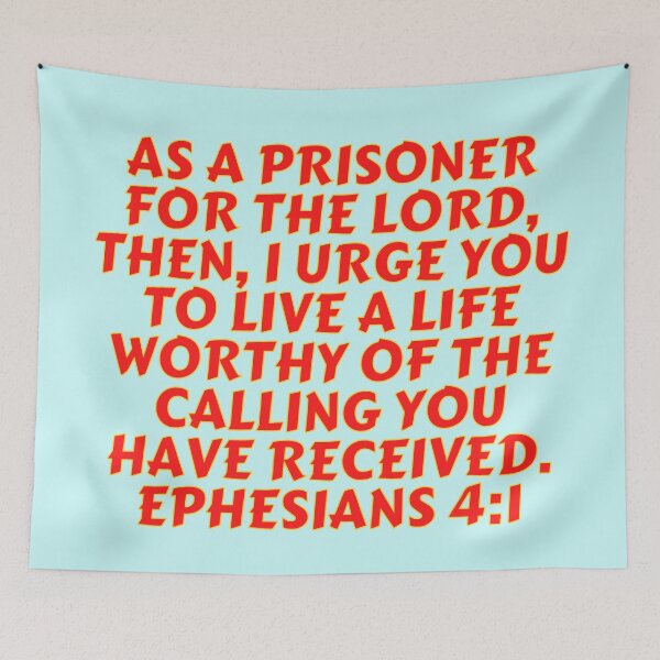Item preview, Bible Verse Ephesians 4:1 designed and sold by Prayingwarrior.