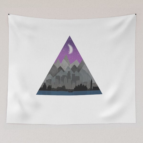 Item preview, Mountain Skyline at Sunset designed and sold by the-bujo-babe.
