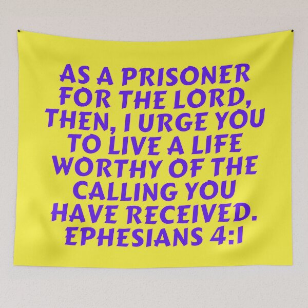 Item preview, Bible Verse Ephesians 4:1 designed and sold by Prayingwarrior.