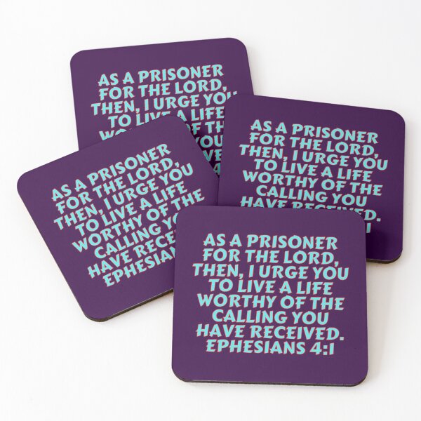 Item preview, Bible Verse Ephesians 4:1 designed and sold by Prayingwarrior.