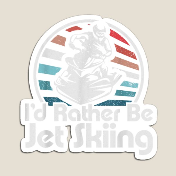 Item preview, Id Rather Be Jet Skiing Retro 70s Funny Jet Ski Vintage Gift  designed and sold by christinero2.